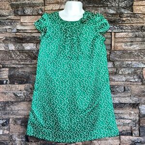 Carter's Emerald Dress with White Dots